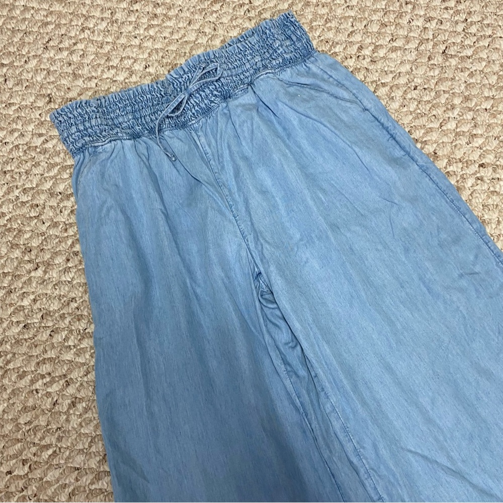 SO SUPER COMFY CHAMBRAY PANTS - LARGE - Picture 2 of 9